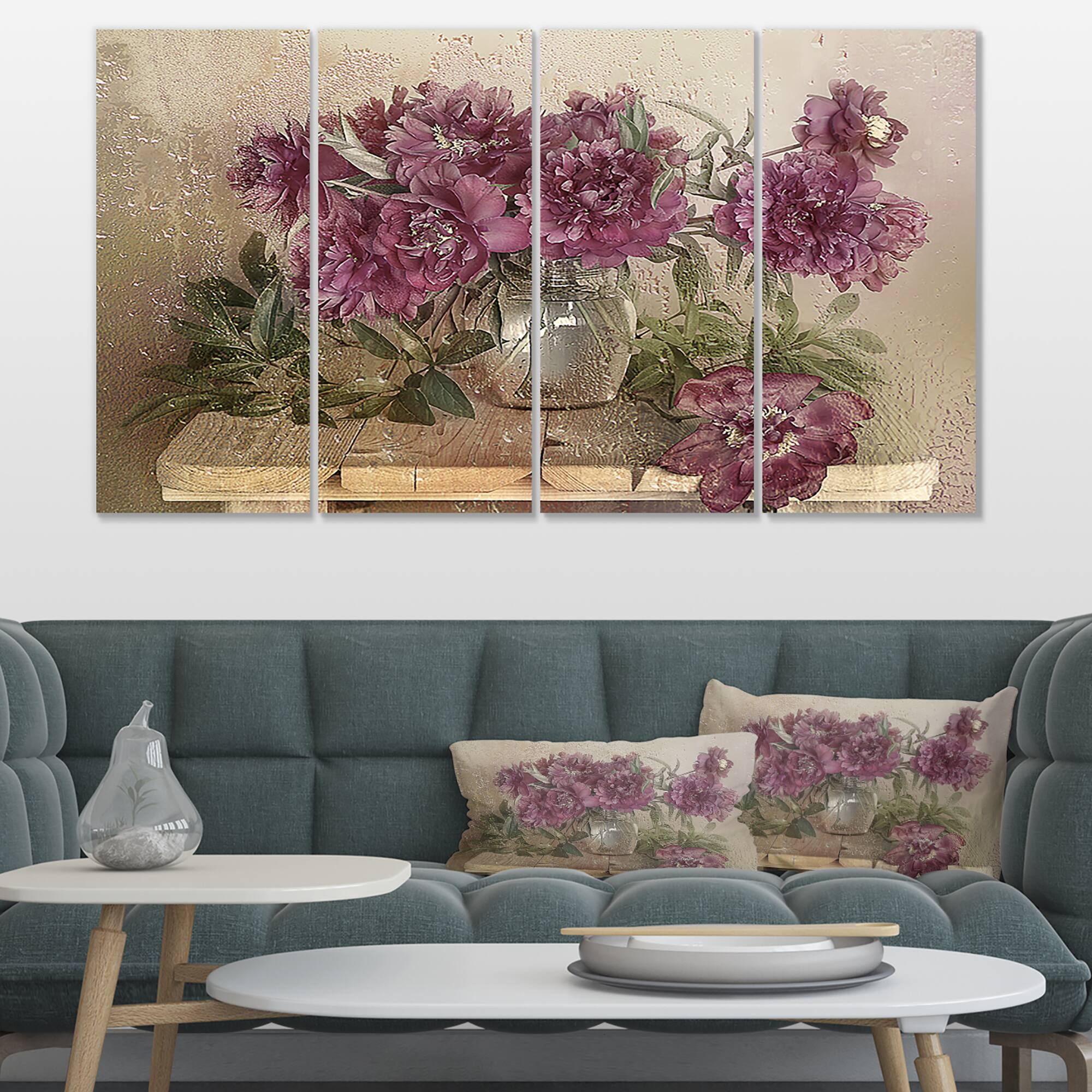 Designart - Bouquet of Pink Peonies